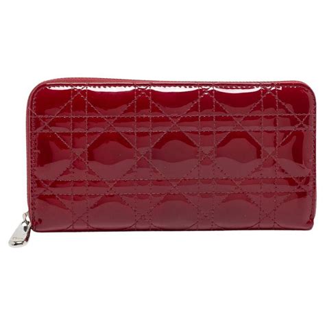 dior red wallet|lady dior mini wallet.